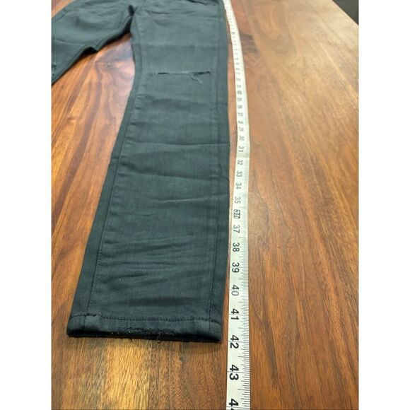 Valabasas Men's Dark Blue Mid Rise Distressed Skinny Jeans Size 32 - Picture 3 of 8